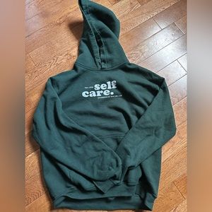 Mac Miller Self Care Swimming Forest Green Hoodie